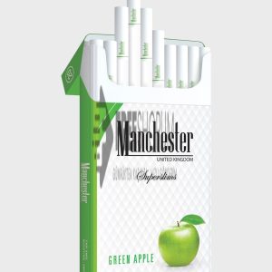 Manchester Green Apple SuperSlims Yeşil Elma Aromalı Sigara