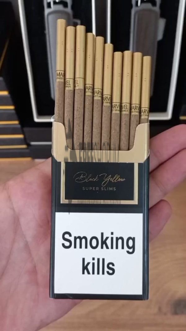 Marvel Black Yellow Superslim Vanilya Aromalı
